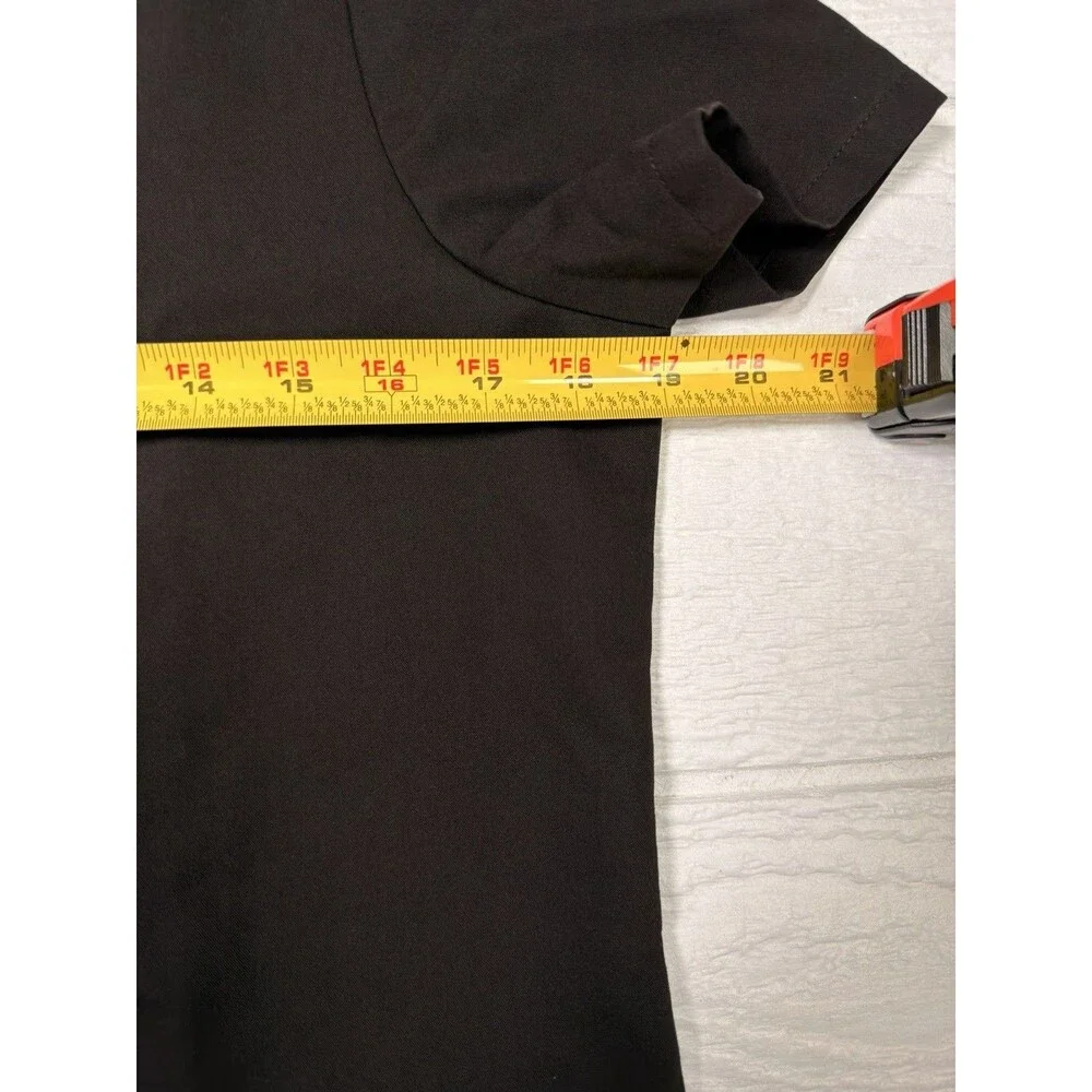 FIGS Womens Casma Three Pocket Scrub Top Black Small V-Neck Medical - Picture 9 of 11